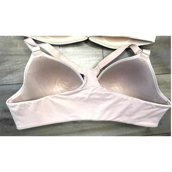 Soma Endbliss Front Close Racerback Bra Lot of 2 Cream Beige 36D - Picture 7 of 10